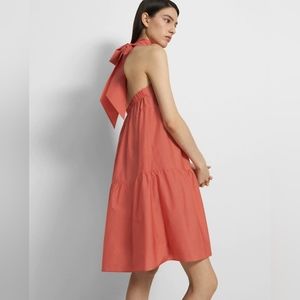 Theory Coral Midi Dress